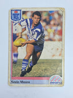 NRL 1992 Regina Base Card #137 Kevin Moore Canterbury Bankstown Bulldogs *damaged*