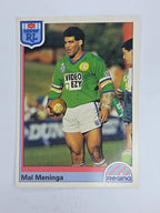 NRL 1992 Regina Base Card #149 Mal Meninga Canberra Raiders *damaged*