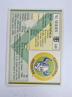 NRL 1992 Regina Base Card #149 Mal Meninga Canberra Raiders *damaged*