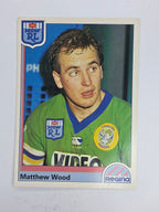 NRL 1992 Regina Base Card #152 Matthew Wood Canberra Raiders
