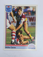 NRL 1992 Regina Base Card #153 Willie Carne Brisbane Broncos