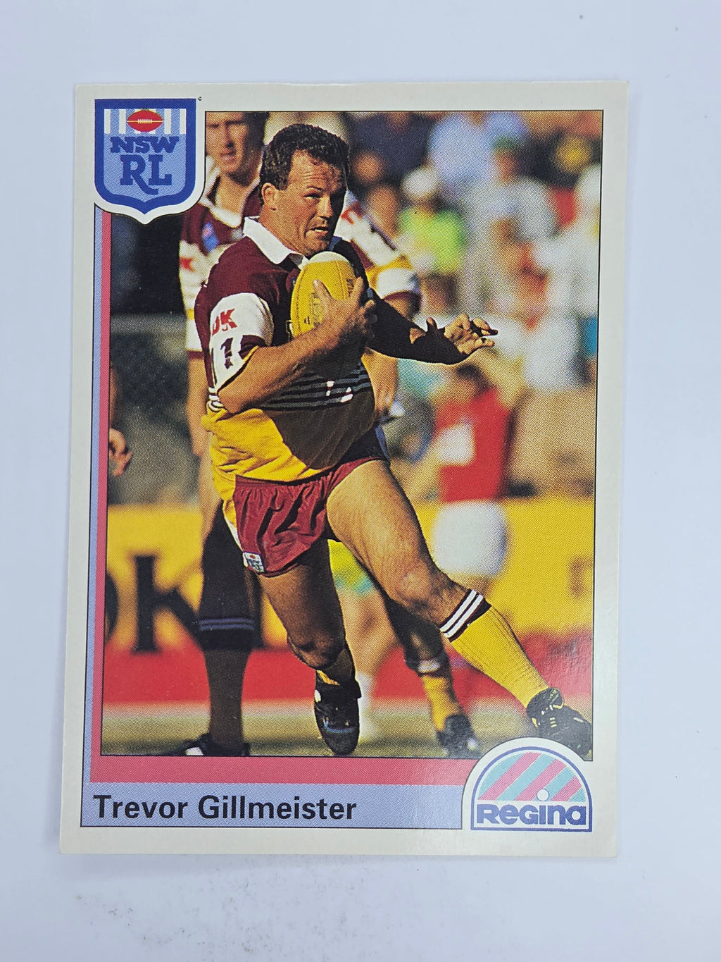NRL 1992 Regina Base Card #155 Trevor Gillmeister Brisbane Broncos