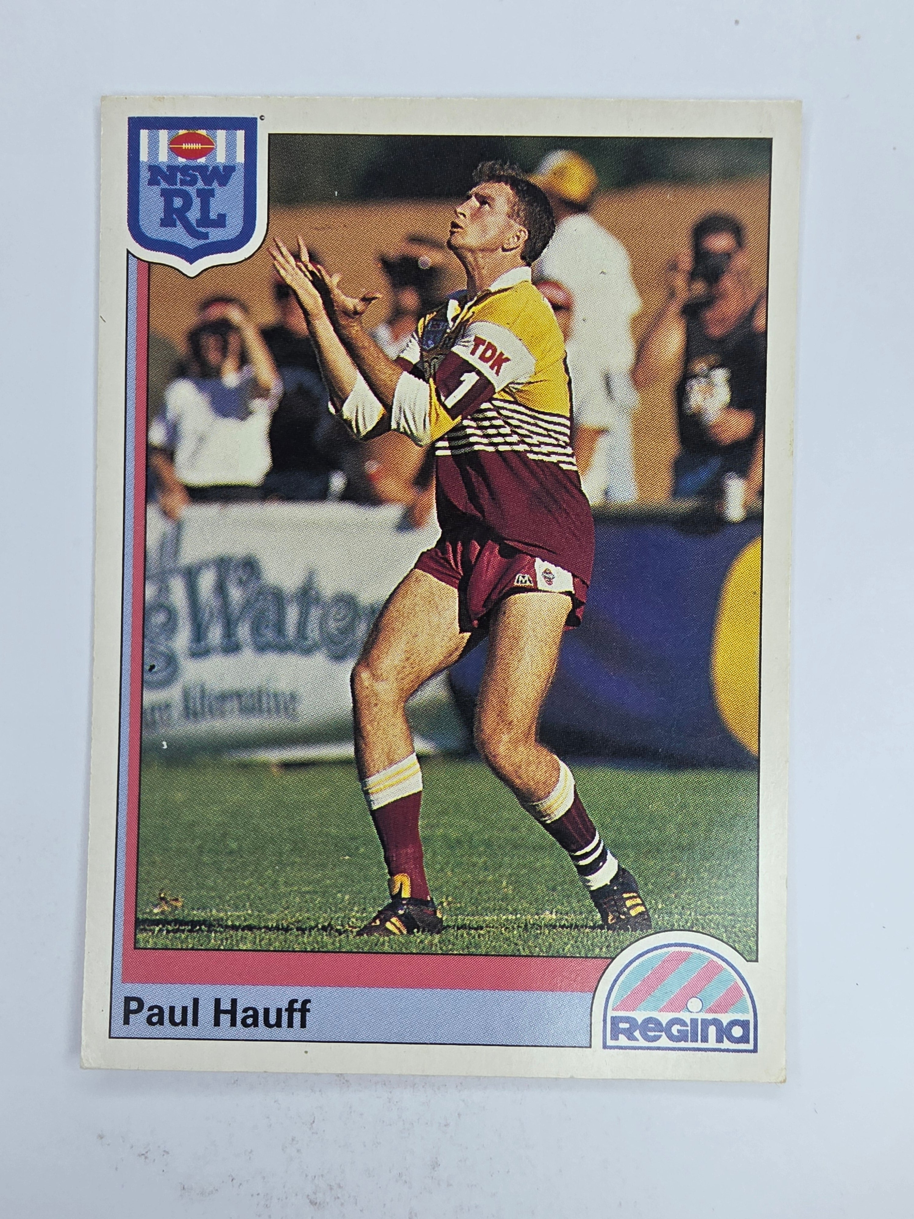 NRL 1992 Regina Base Card #157 Paul Hauff Brisbane Broncos