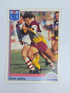 NRL 1992 Regina Base Card #158 Chris Johns Brisbane Broncos