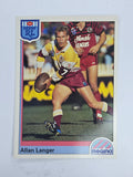 NRL 1992 Regina Base Card #159 Allan Langer Brisbane Broncos *damaged*