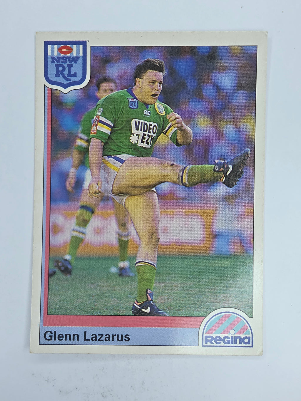 NRL 1992 Regina Base Card #160 Glenn Lazarus Brisbane Broncos