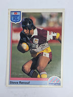 NRL 1992 Regina Base Card #161 Steve Renouf Brisbane Broncos