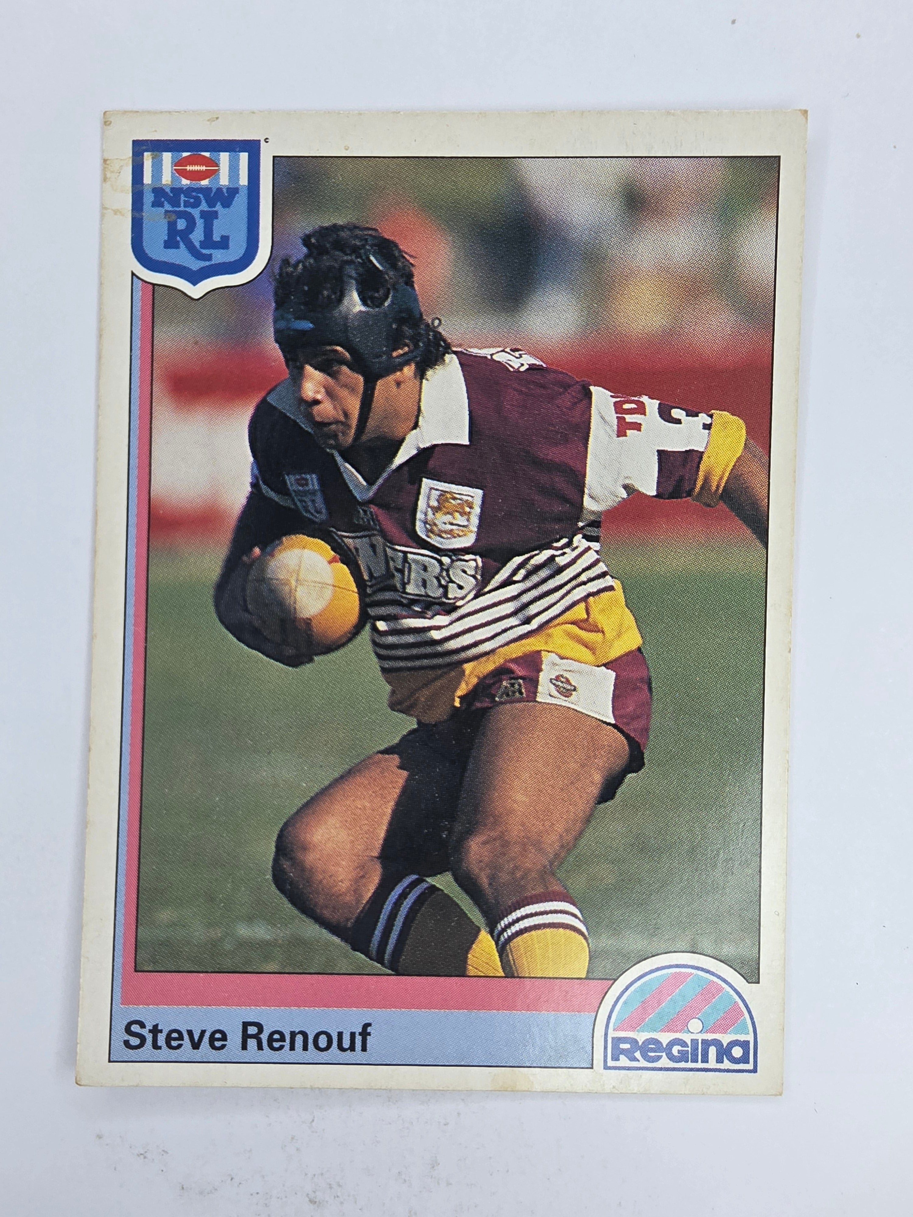 NRL 1992 Regina Base Card #161 Steve Renouf Brisbane Broncos