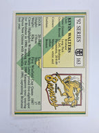 NRL 1992 Regina Base Card #163 Kevin Walters Brisbane Broncos