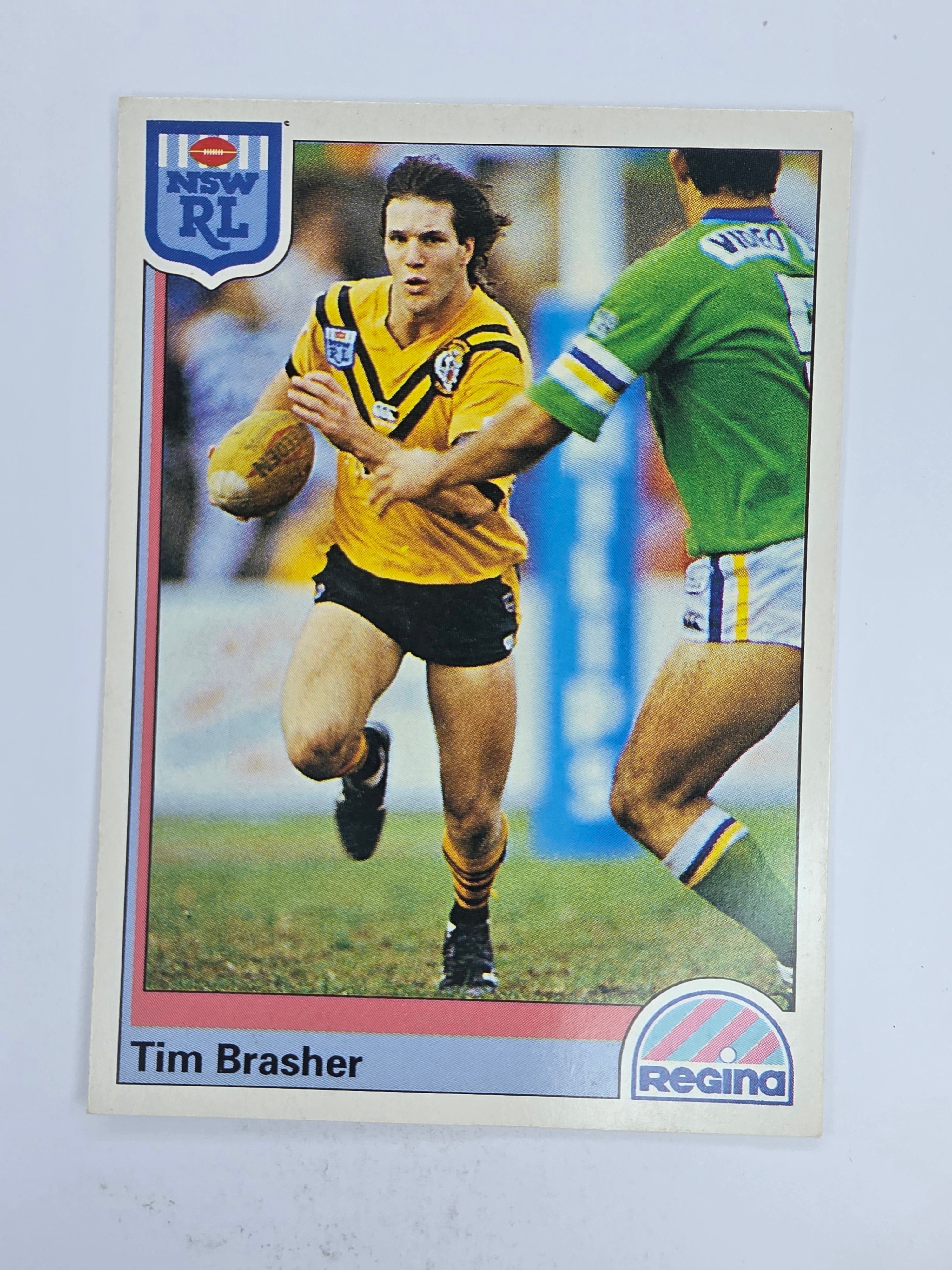NRL 1992 Regina Base Card #165 Tim Brasher Balmain Tigers