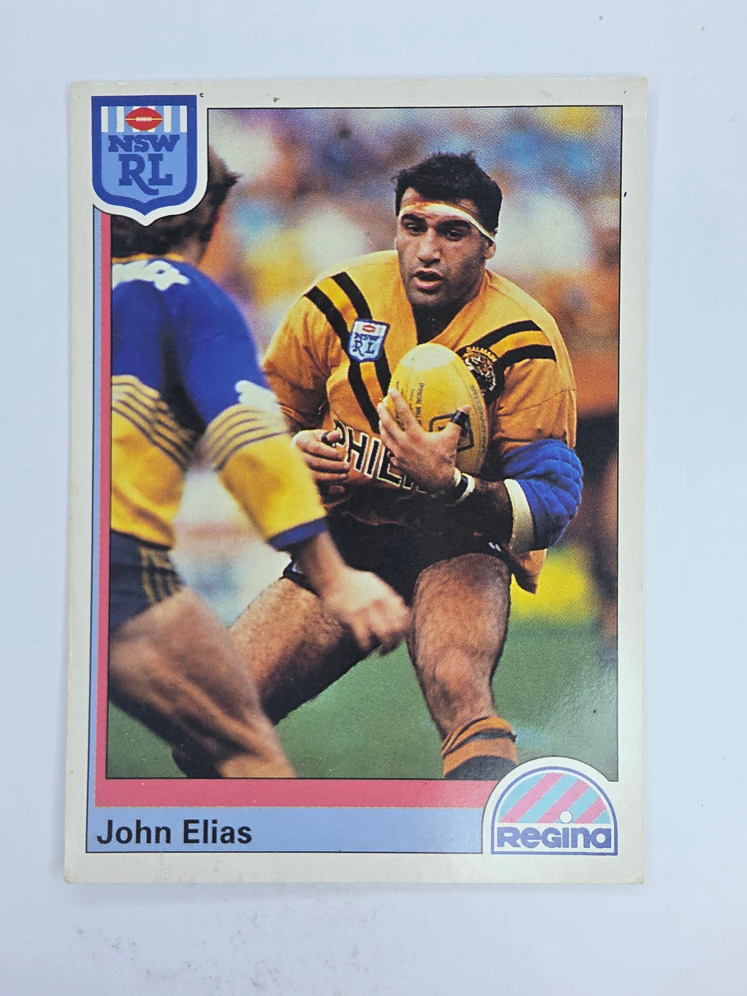 NRL 1992 Regina Base Card #167 John Elias Balmain Tigers