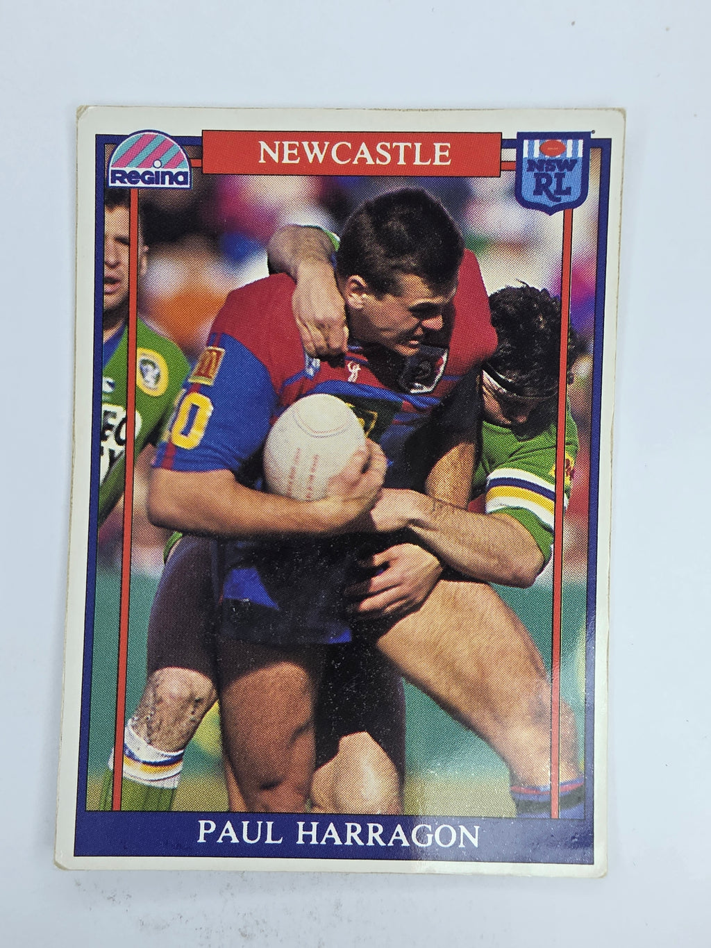 NRL 1993 Regina Base Card #3 Paul Harragon Newcastle Knights