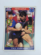 NRL 1993 Regina Base Card #3 Paul Harragon Newcastle Knights