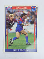 NRL 1993 Regina Base Card #4 Brad Godden Newcastle Knights