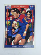 NRL 1993 Regina Base Card #9 Mark Sargent Newcastle Knights
