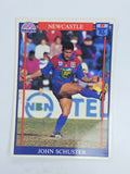 NRL 1993 Regina Base Card #10 John Schuster Newcastle Knights