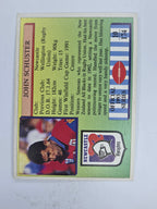 NRL 1993 Regina Base Card #10 John Schuster Newcastle Knights
