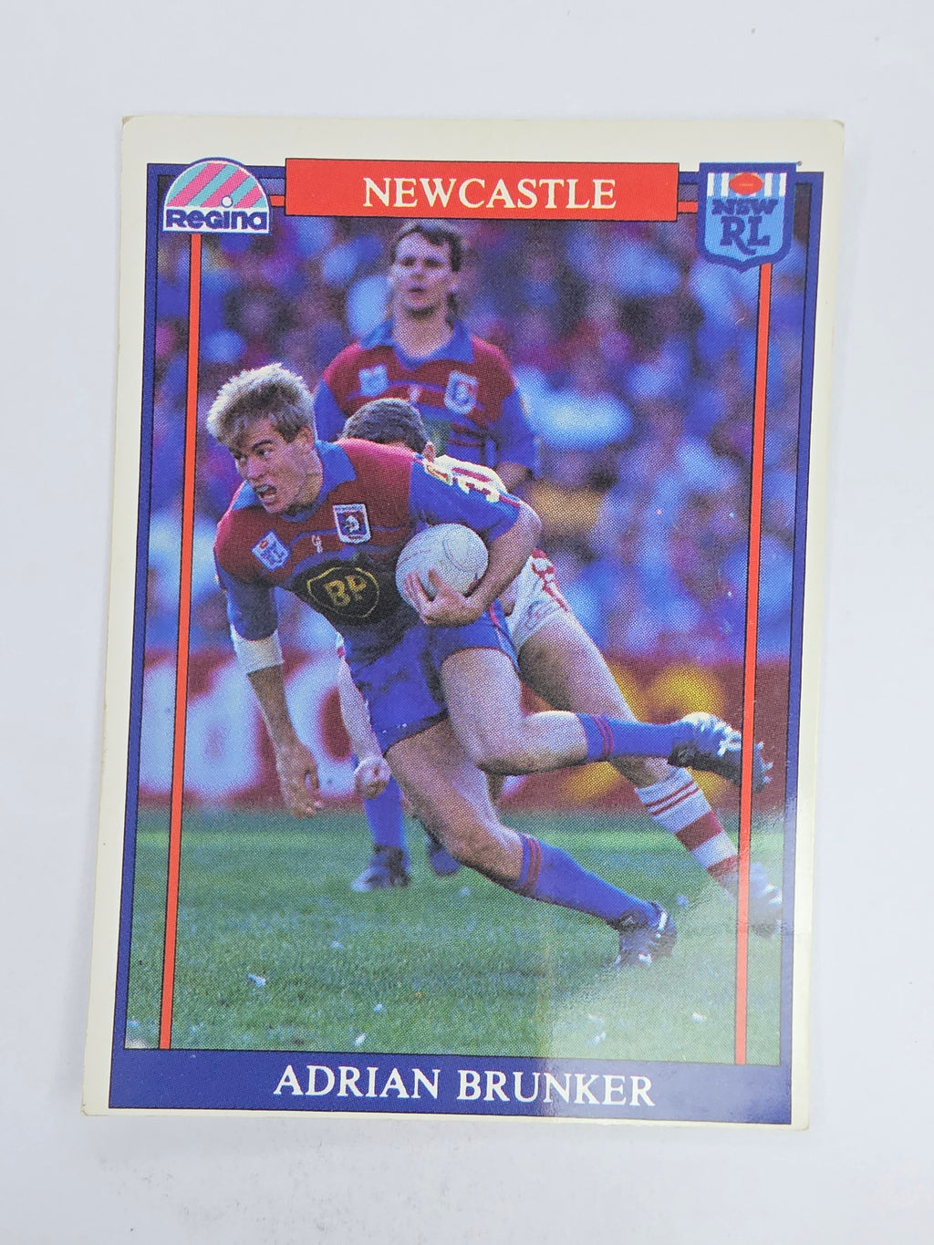 NRL 1993 Regina Base Card #11 Adrian Brunker Newcastle Knights
