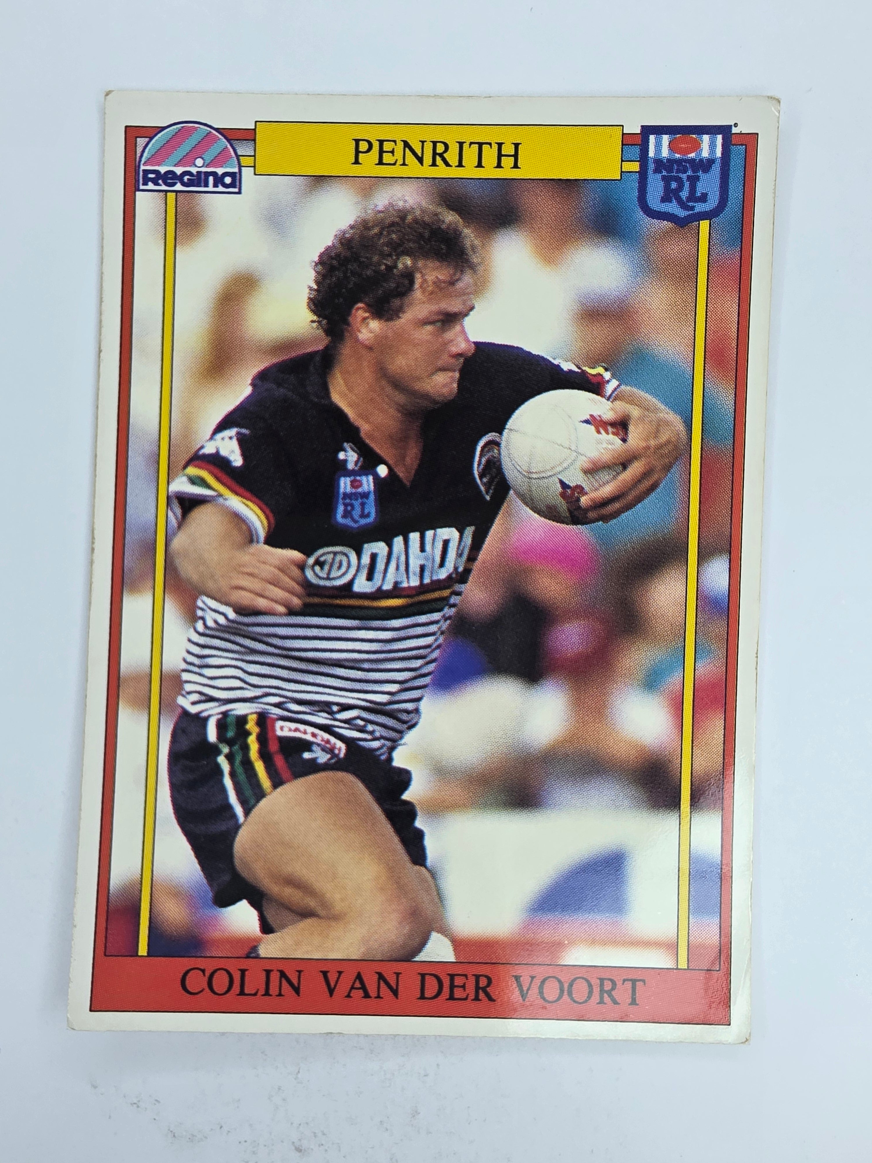 NRL 1993 Regina Base Card #18 Colin Van Der Voort Penrith Panthers