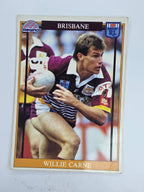 NRL 1993 Regina Base Card #22 Willie Carne Brisbane Broncos