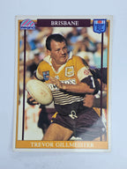NRL 1993 Regina Base Card #23 Trevor Gillmeister Brisbane Broncos