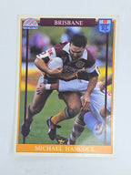 NRL 1993 Regina Base Card #24 Michael Hancock Brisbane Broncos