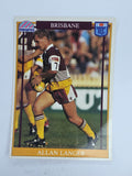 NRL 1993 Regina Base Card #25 Allan Langer Brisbane Broncos