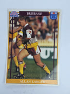NRL 1993 Regina Base Card #25 Allan Langer Brisbane Broncos