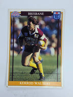 NRL 1993 Regina Base Card #28 Kerrod Walters Brisbane Broncos