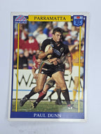NRL 1993 Regina Base Card #35 Paul Dunn Parramatta Eels