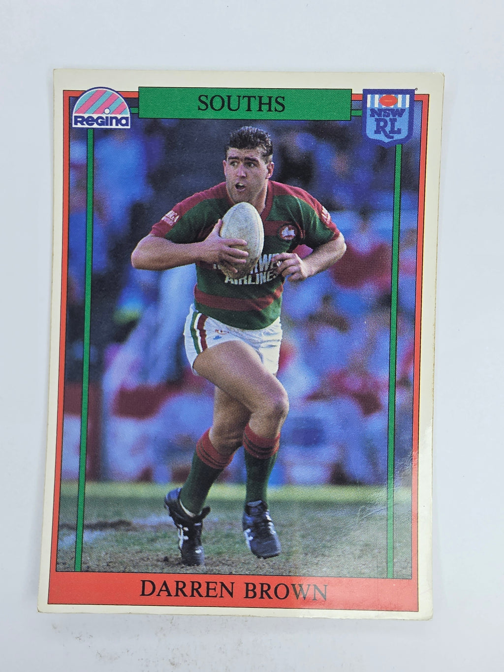 NRL 1993 Regina Base Card #45 Darren Brown South Sydney Rabbitohs