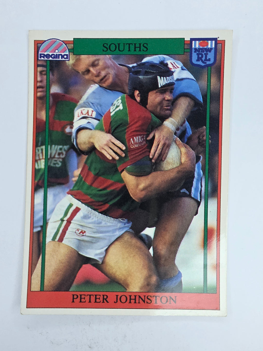 NRL 1993 Regina Base Card #48 Peter Johnston South Sydney Rabbitohs