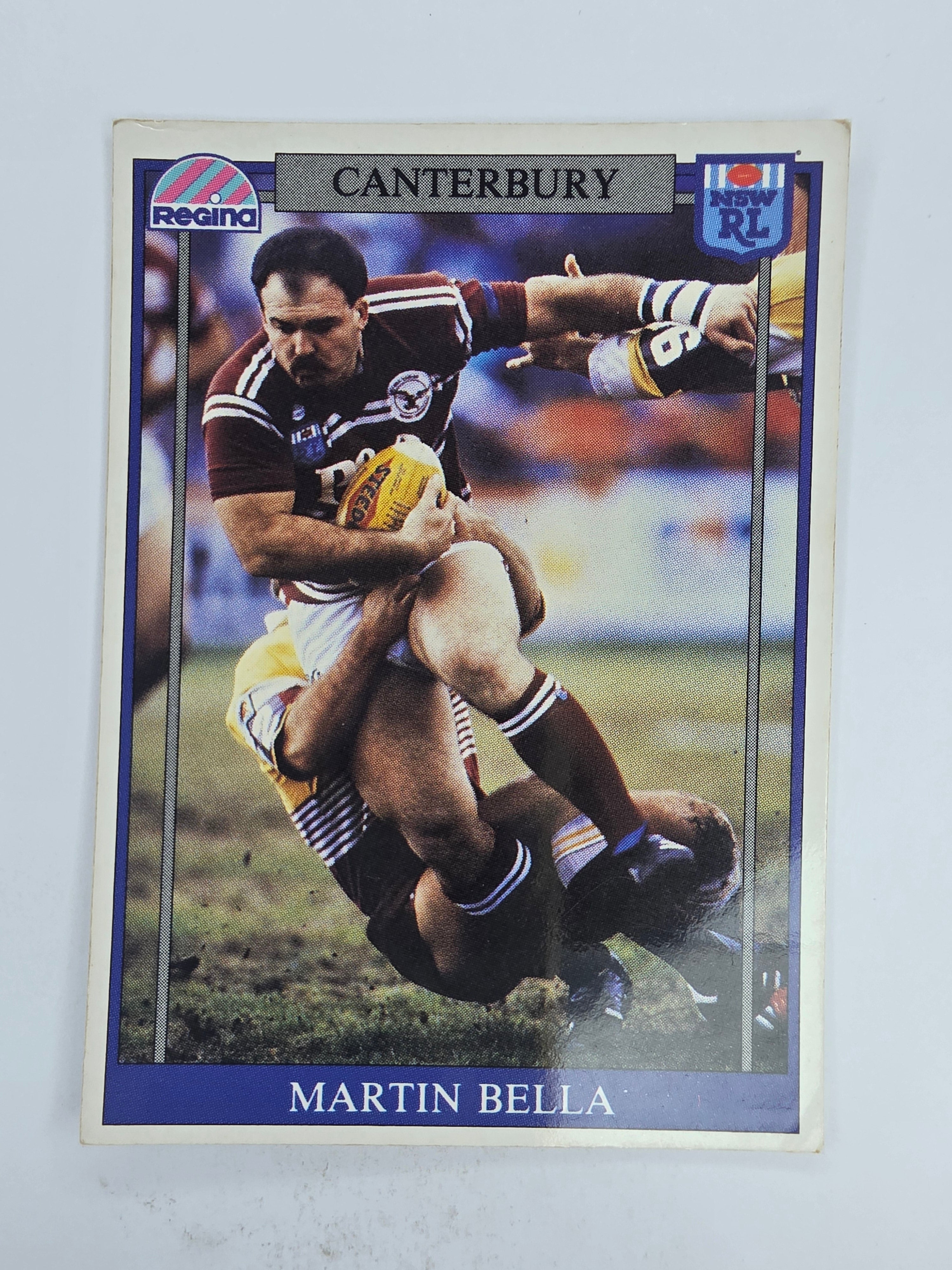 NRL 1993 Regina Base Card #54 Martin Bella Canterbury Bankstown Bulldogs