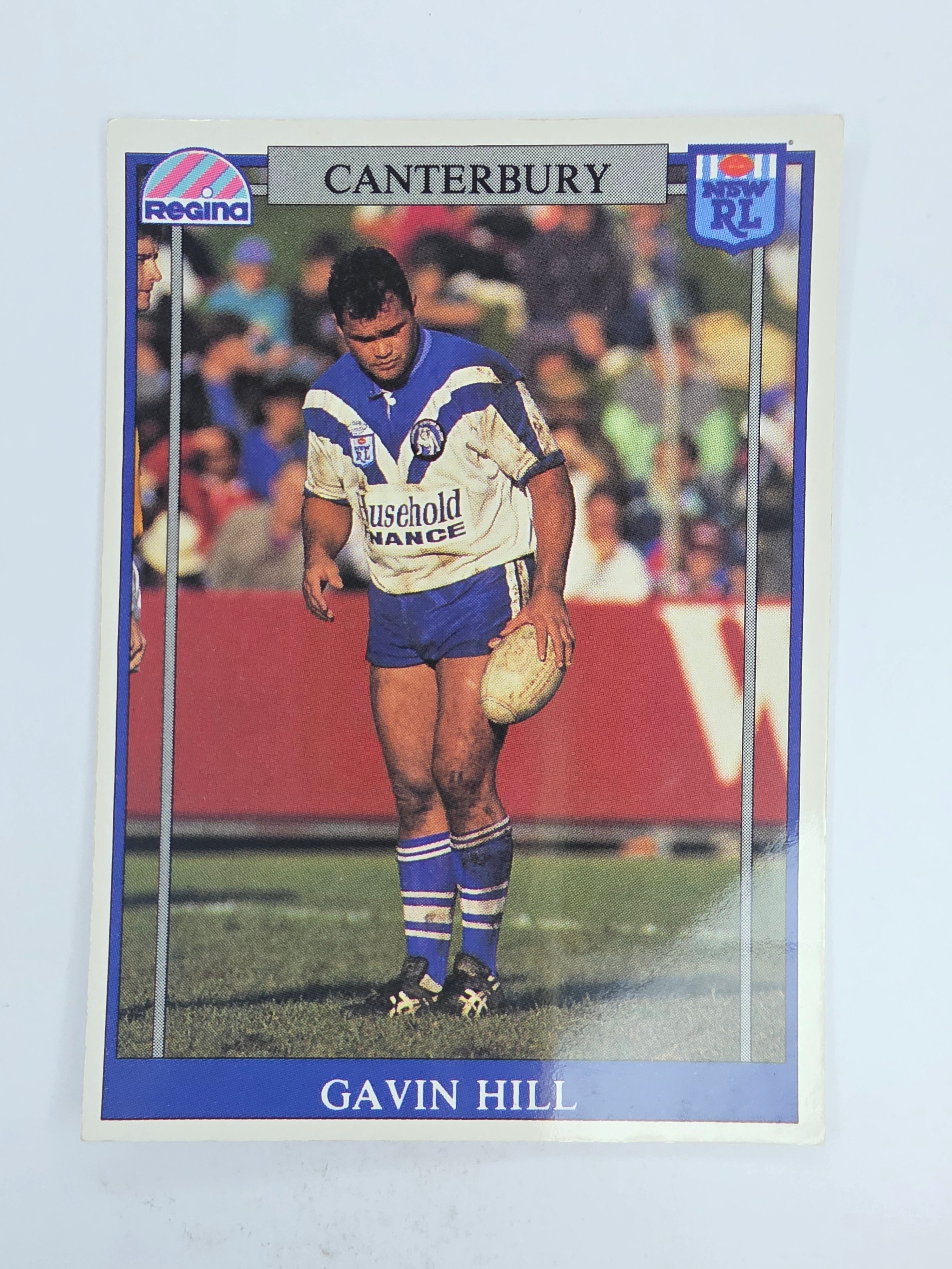 NRL 1993 Regina Base Card #56 Gavin Hill Canterbury Bankstown Bulldogs