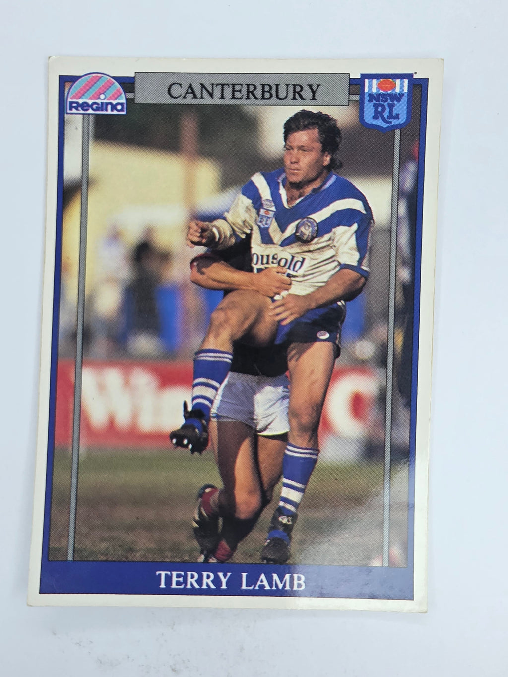 NRL 1993 Regina Base Card #57 Terry Lamb Canterbury Bankstown Bulldogs