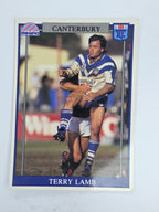 NRL 1993 Regina Base Card #57 Terry Lamb Canterbury Bankstown Bulldogs