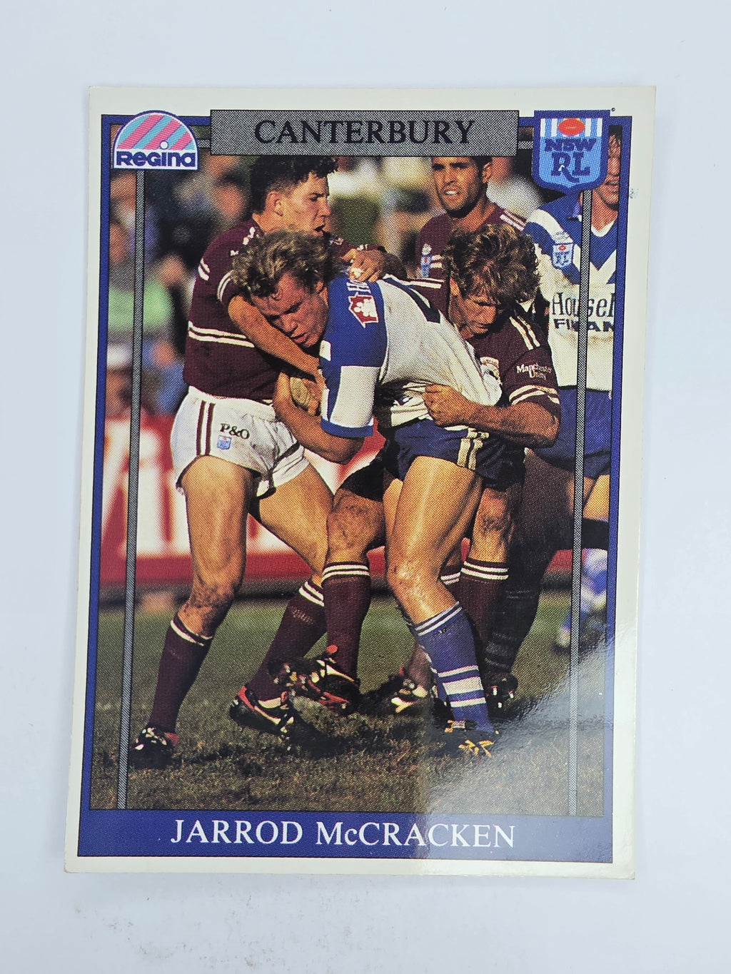 NRL 1993 Regina Base Card #58 Jarrod McCracken Canterbury Bankstown Bulldogs