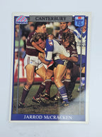 NRL 1993 Regina Base Card #58 Jarrod McCracken Canterbury Bankstown Bulldogs
