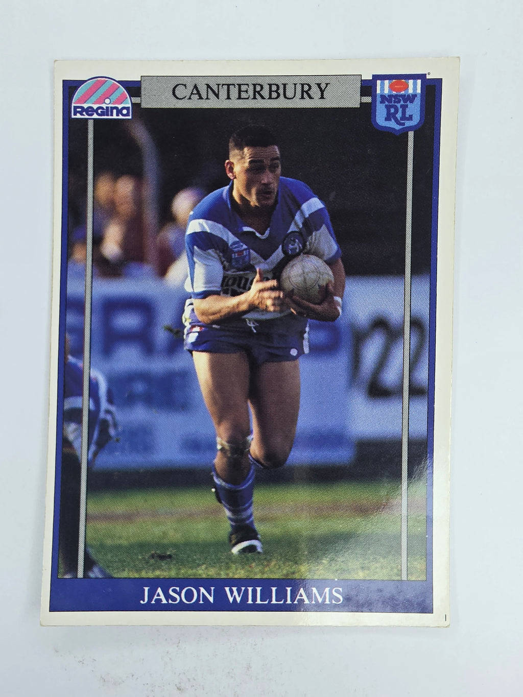 NRL 1993 Regina Base Card #60 Jason Williams Canterbury Bankstown Bulldogs