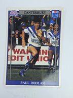 NRL 1993 Regina Base Card #62 Paul Doolan Canterbury Bankstown Bulldogs