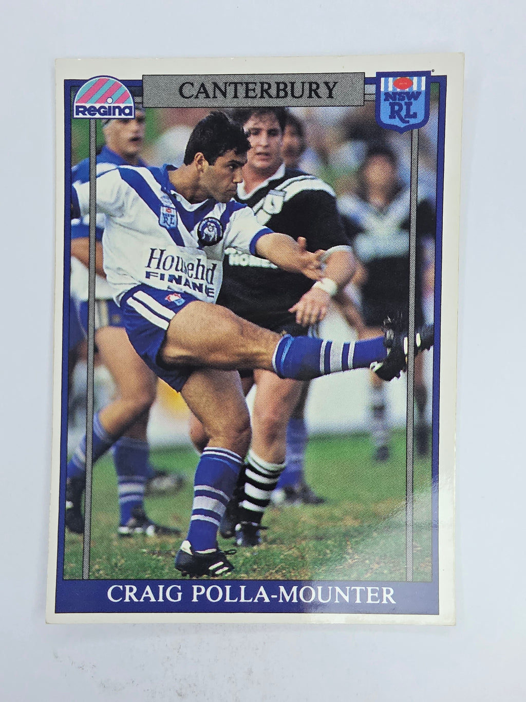 NRL 1993 Regina Base Card #63 Craig Polla-Mounter Canterbury Bankstown Bulldogs
