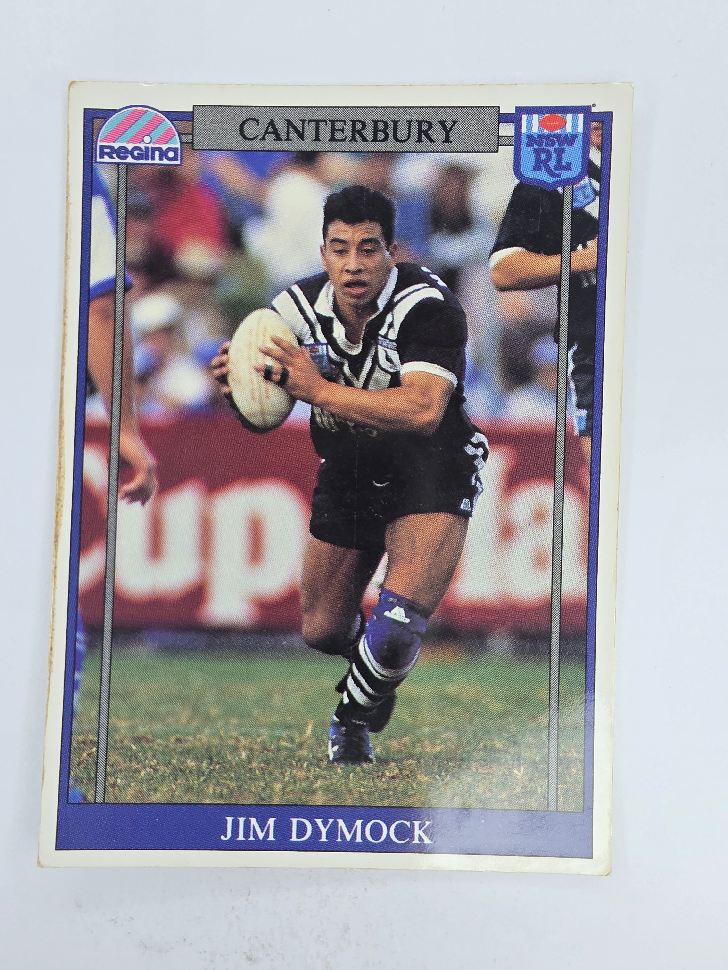 NRL 1993 Regina Base Card #64 Jim Dymock Canterbury Bankstown Bulldogs