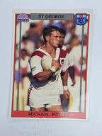 NRL 1993 Regina Base Card #69 Michael Potter St George Dragons