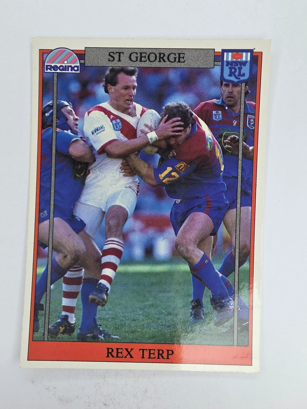 NRL 1993 Regina Base Card #74 Rex Terp St George Dragons