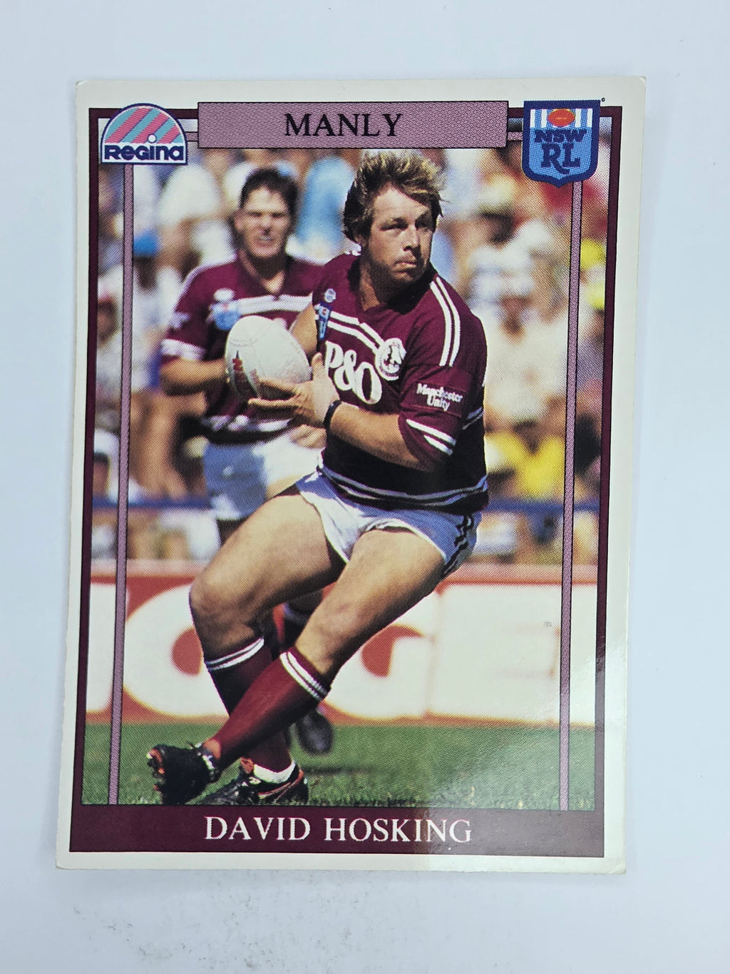 NRL 1993 Regina Base Card #78 David Hosking Manly Warringah Sea Eagles