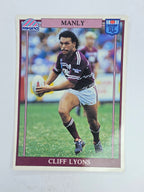 NRL 1993 Regina Base Card #81 Cliff Lyons Manly Warringah Sea Eagles
