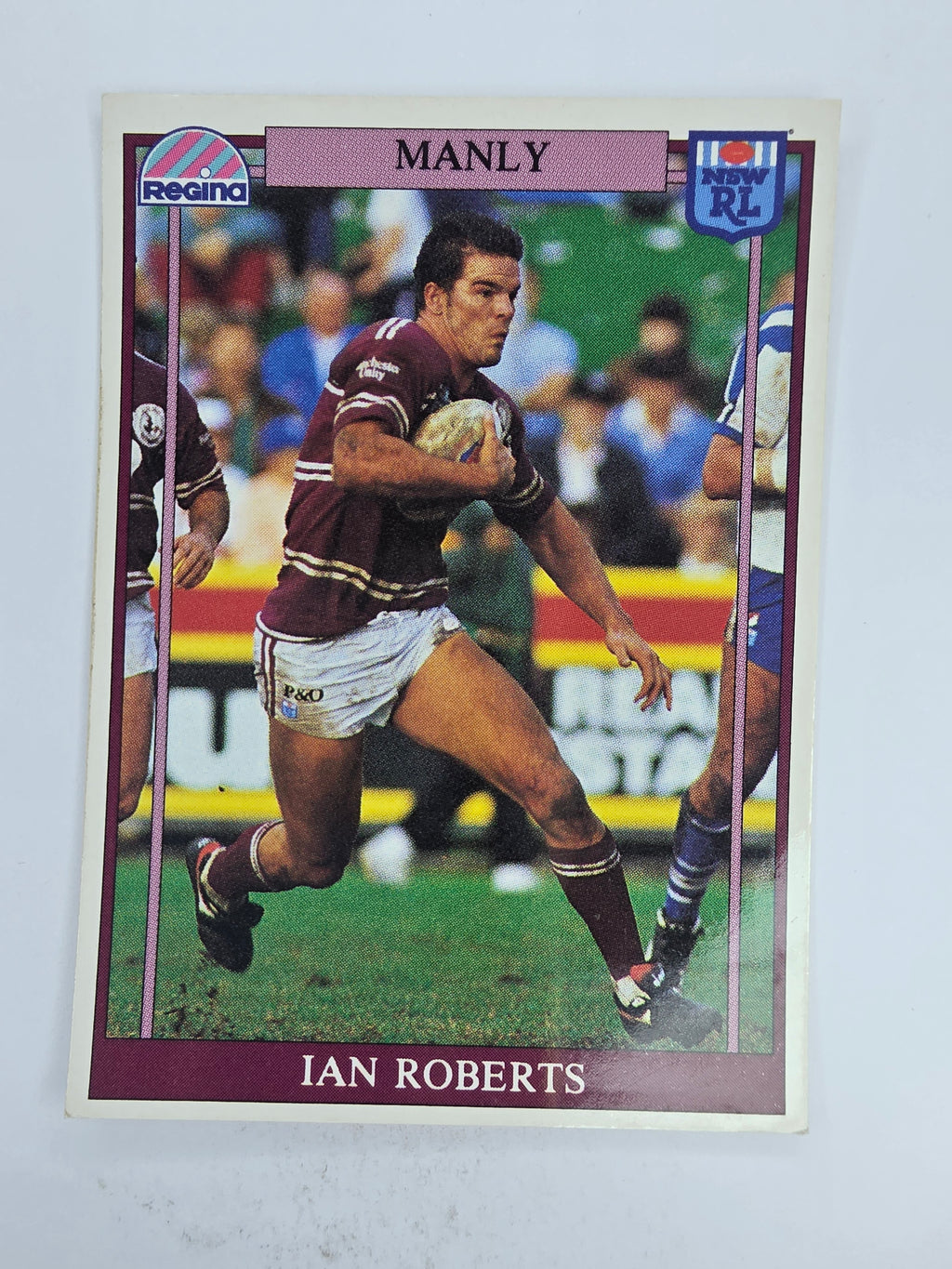 NRL 1993 Regina Base Card #83 Ian Roberts Manly Warringah Sea Eagles