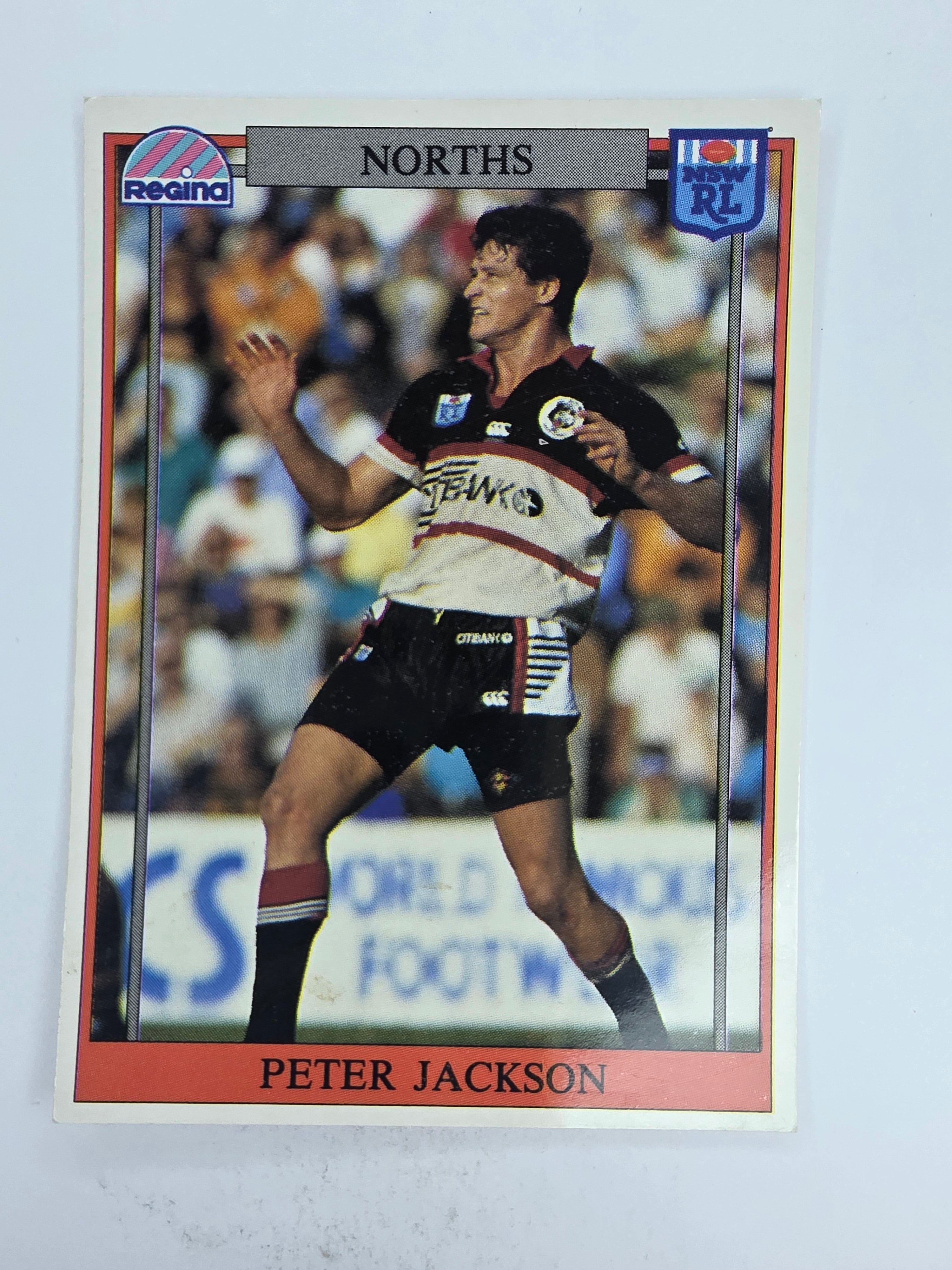 NRL 1993 Regina Base Card #91 Peter Jackson North Sydney Bears