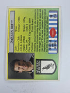 NRL 1993 Regina Base Card #98 Barren Britt Western Suburbs Magpies