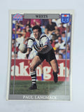 NRL 1993 Regina Base Card #102 Paul Langmack Western Suburbs Magpies